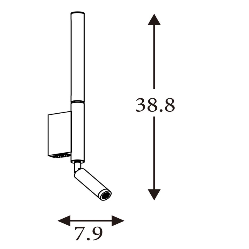 Searchlight - Foco ARCHITECT LED/7W/230V marrón