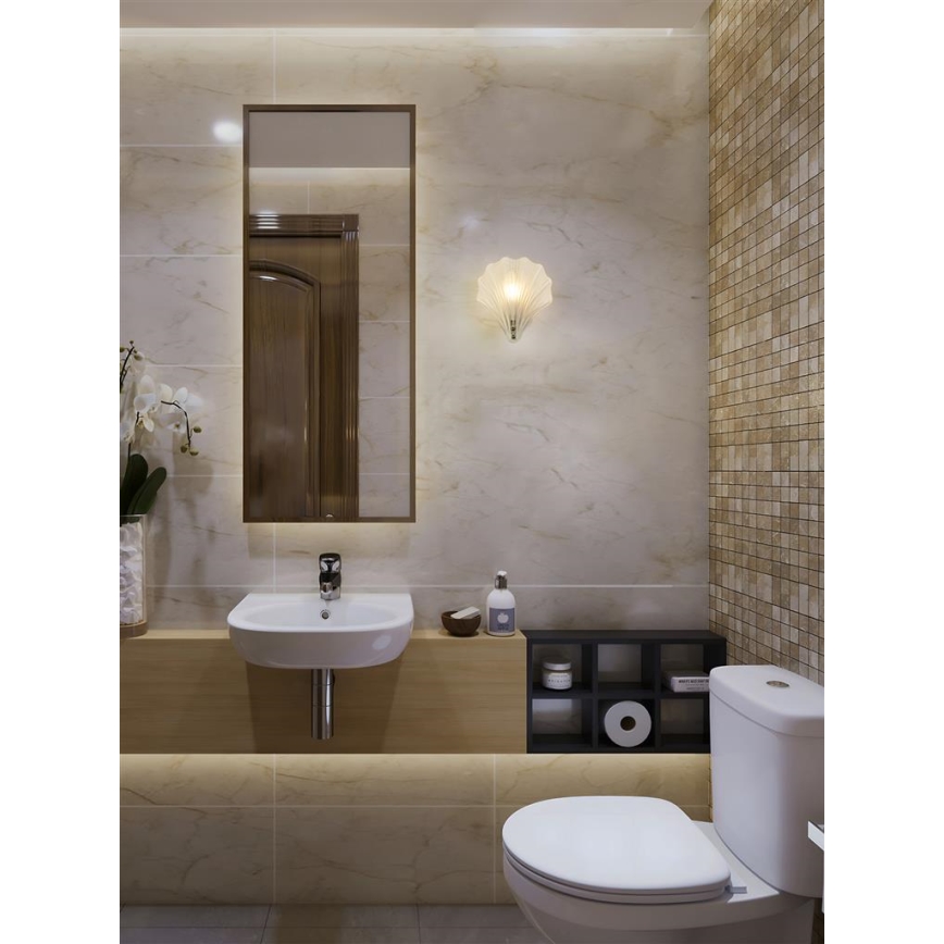 Searchlight - Aplique de pared SHELL 1xG9/7W/230V blanco