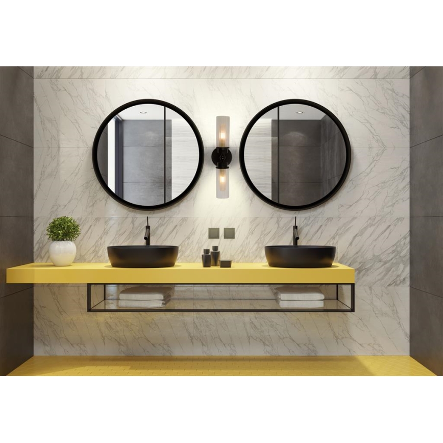 Searchlight - Aplique de pared IMPERIAL 2xG9/33W/230V negro