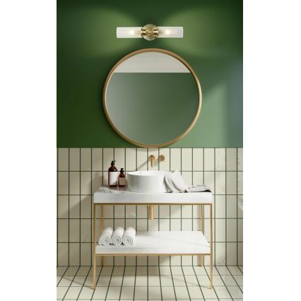 Searchlight - Aplique de pared IMPERIAL 2xG9/33W/230V latón