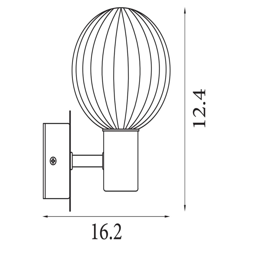 Searchlight - Aplique de pared LUMINSPHERE 1xG9/7W/230V latón