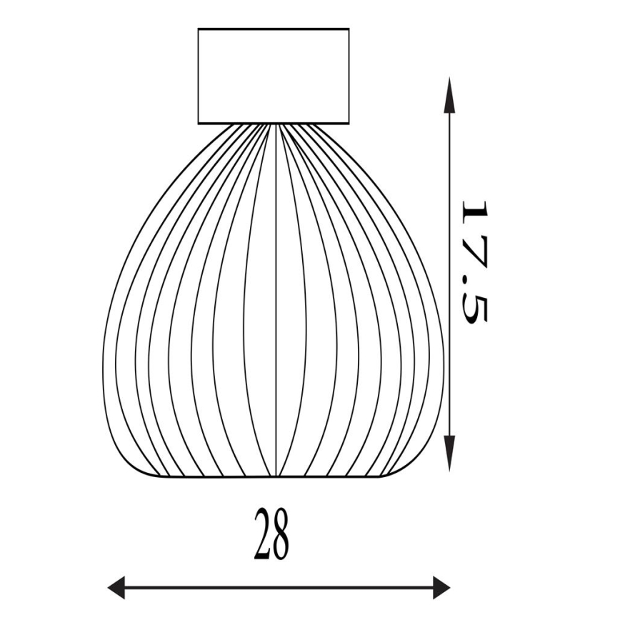 Searchlight - Lámpara de techo CELESTIAL 1xE27/60W/230V Ø 28 cm