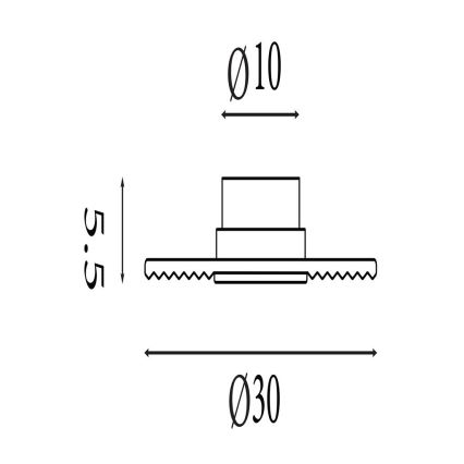Searchlight - Aplique de pared LED regulable CLEO LED/9,4W/230V acabado ahumado