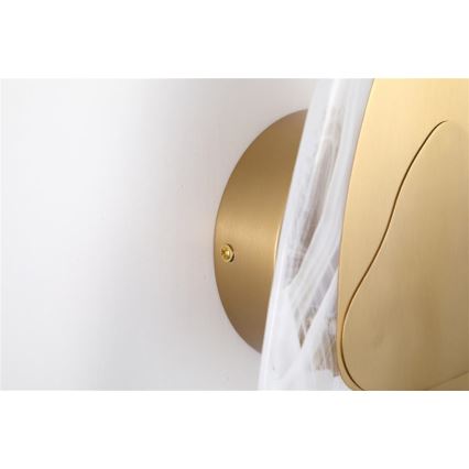 Searchlight - Aplique de pared LED DESTINY LED/8W/230V latón