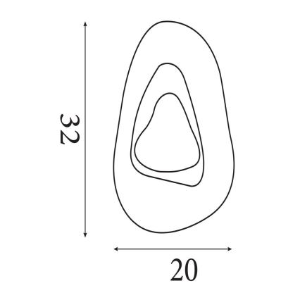 Searchlight - Aplique de pared LED DESTINY LED/8W/230V latón