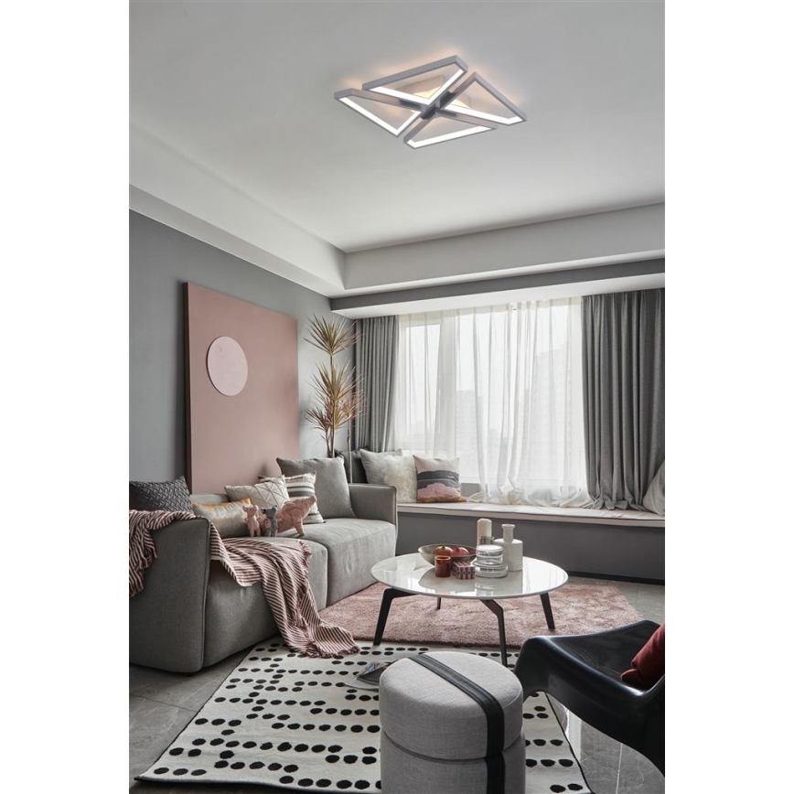 Searchlight - Luminaria de techo regulable LED QUATRO LED/29W/230V 40x40 cm