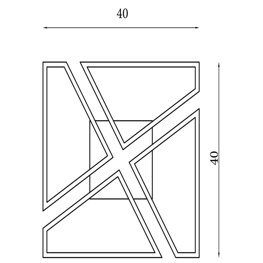 Searchlight - Luminaria de techo regulable LED QUATRO LED/29W/230V 40x40 cm