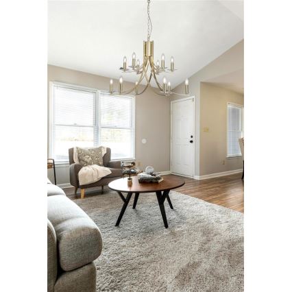 Searchlight - Lámpara colgante con cadena ASCONA 12xE14/60W/230V