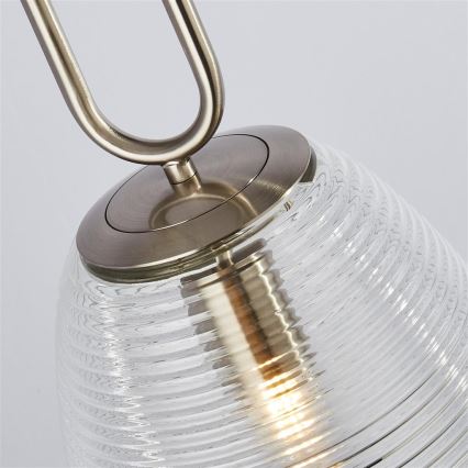 Searchlight - Lámpara colgante ELIXIR 1xE27/60W/230V transparente