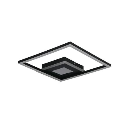 Searchlight - Lámpara de techo LED regulable QUADRATE LED/24W/230V 36x36 cm negra