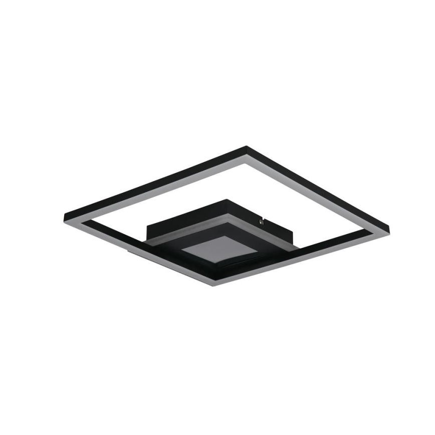 Searchlight - Lámpara de techo LED regulable QUADRATE LED/24W/230V 36x36 cm negra