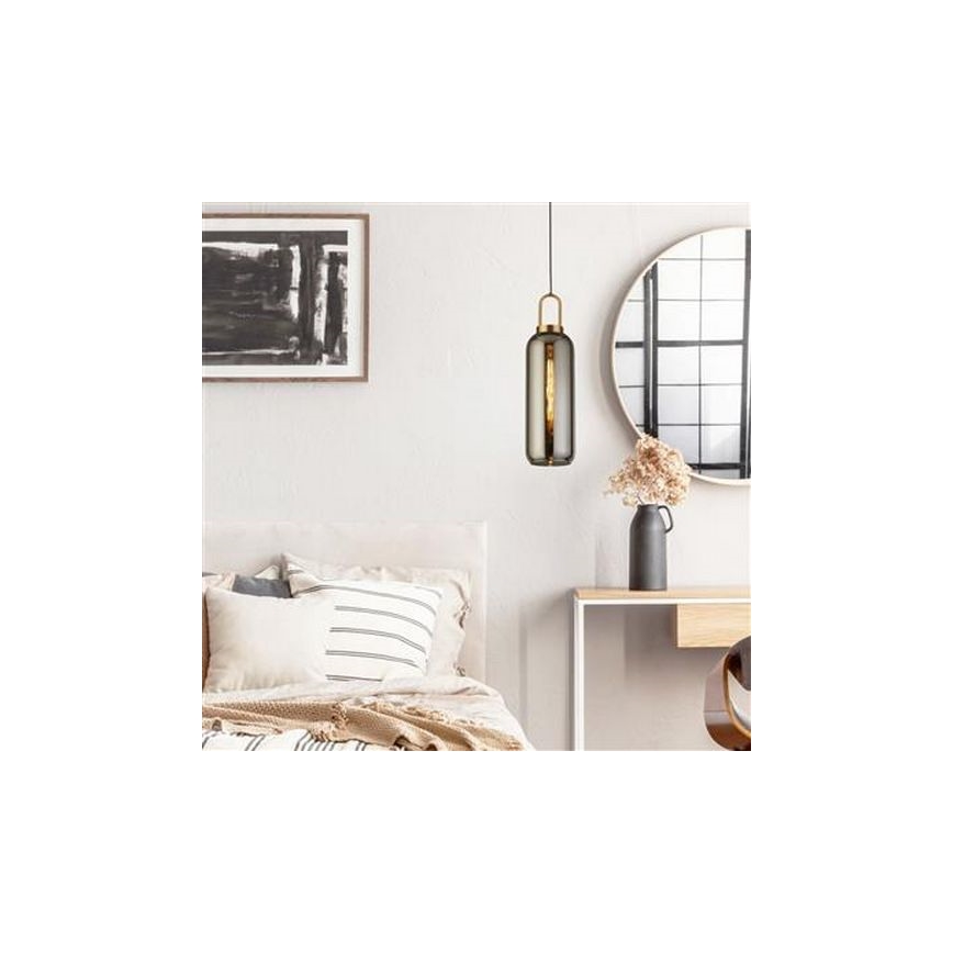 Searchlight - Lámpara colgante PIPETTE 1xE27/60W/230V lesklá