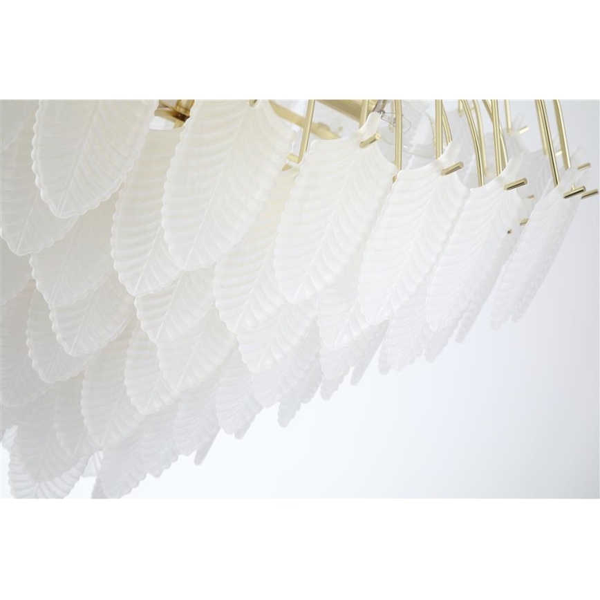 Searchlight - Lámpara de araña con cadena FEATHER 10xE14/60W/230V