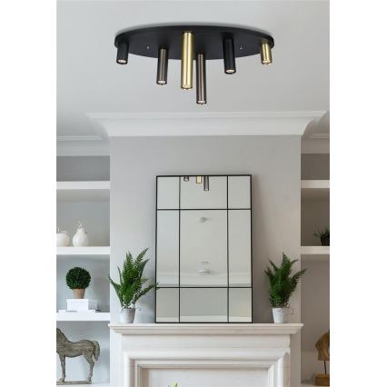 Searchlight - Lámpara de techo TUBES 6xGU10/10W/230V 80x30 cm