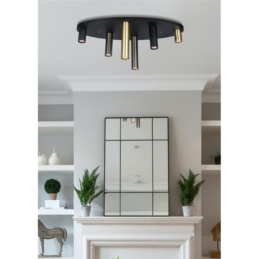 Searchlight - Lámpara de techo TUBES 6xGU10/10W/230V 80x30 cm