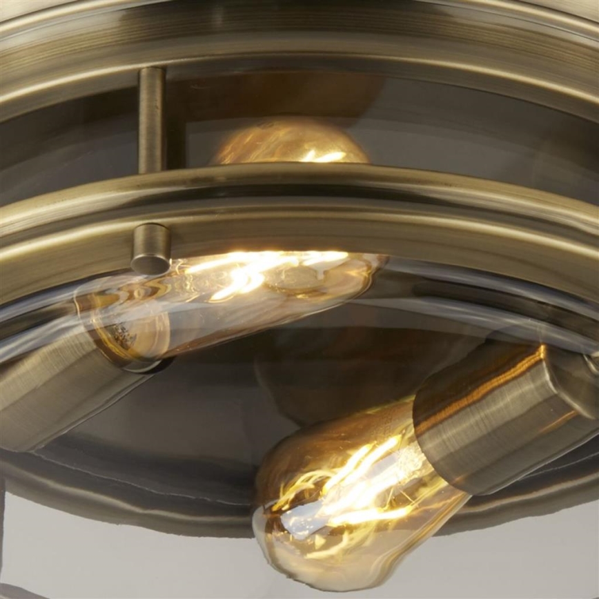Searchlight - Plafón EDINBURGH I 2xE27/40W/230V bronce