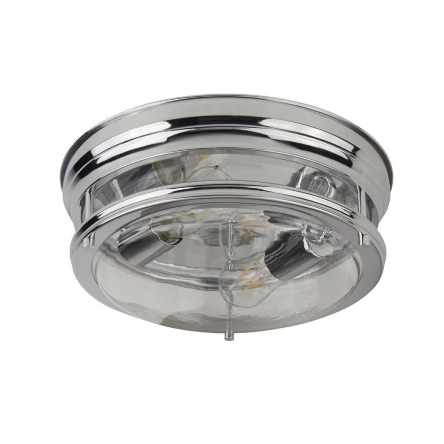 Searchlight - Plafón EDINBURGH I 2xE27/40W/230V cromo brillante