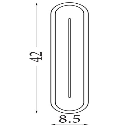 Searchlight - Aplique de pared LED regulable COUPER LED/14W/230V 3000K