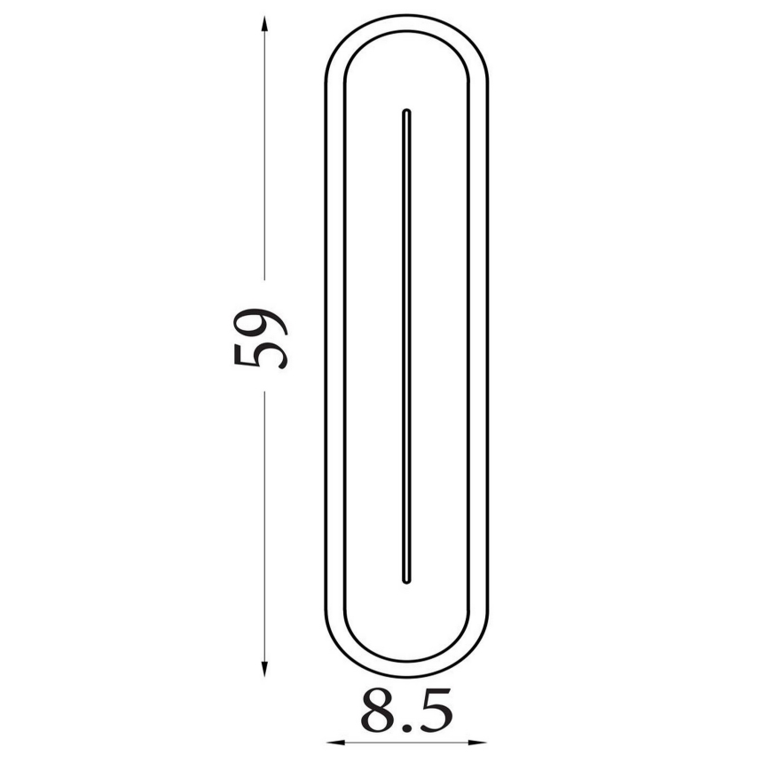 Searchlight - Aplique de pared LED regulable COUPER LED/25W/230V 3000K latón
