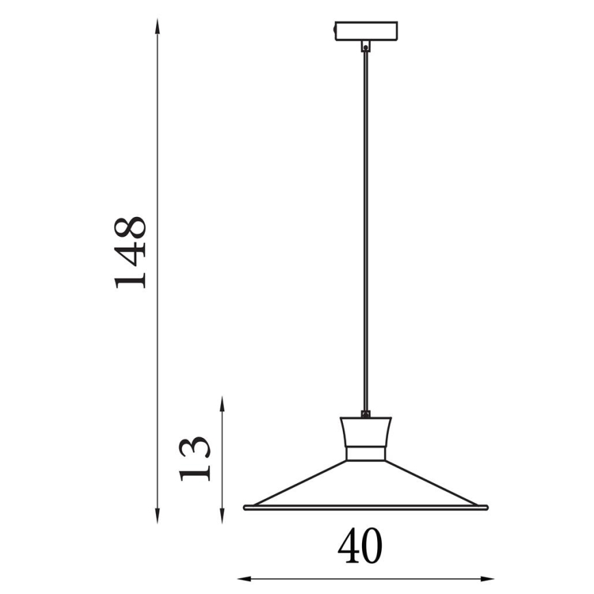 Searchlight - Lámpara colgante con cable BALHAM 1xE27/60W/230V
