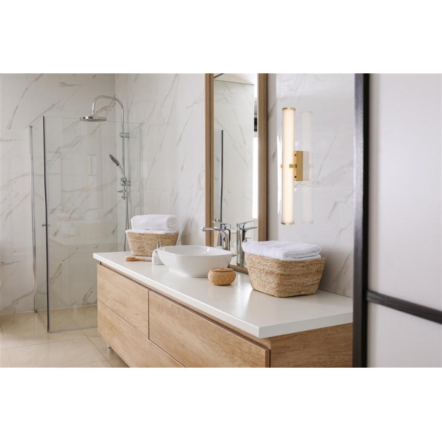 Searchlight - Lámpara LED de baño CLAMP LED/23W/230V IP44 dorado