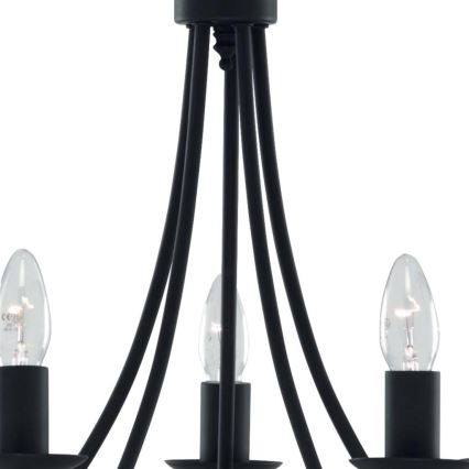 Searchlight - Lámpara colgante con cadena MAYOPLE 5xE14/60W/230V
