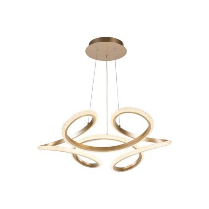 Searchlight - Lámpara colgante LED regulable sobre cable DOODLE LED/40W/230V latón