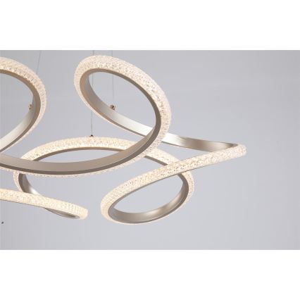 Searchlight - Lámpara colgante LED regulable sobre cable DOODLE LED/40W/230V latón