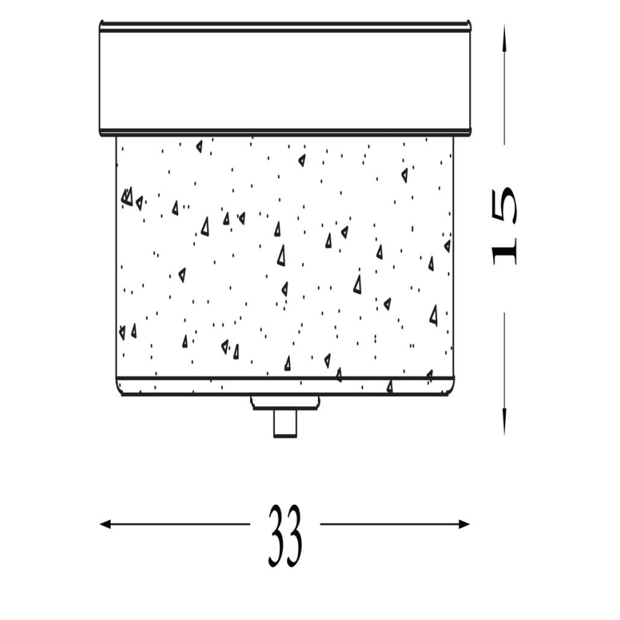 Searchlight - Plafón de techo para baño PRESTON 2xE27/60W/230V IP44 Ø 33 cm latón