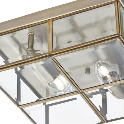 Searchlight 6769-26AB - Plafón FLUSH 2xE14/40W/230V cobre