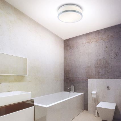 Searchlight - Plafón de baño DISC 2xE27/60W/230V IP44