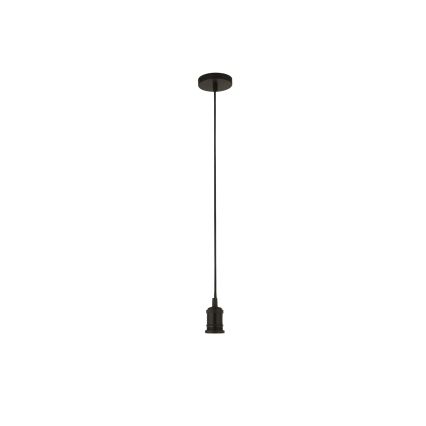 Searchlight - Lámpara colgante con cable SUSPENSION 1xE27/60W/230V negra