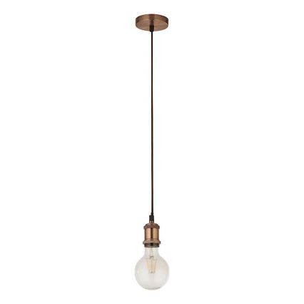 Searchlight - Lámpara de suspensión con cable SUSPENSION 1xE27/60W/230V acabado cobre