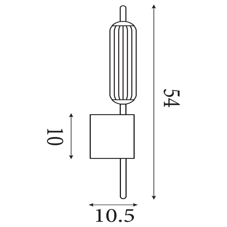 Searchlight - Aplique de pared LED regulable CATTAIL LED/6W/230V