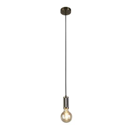 Searchlight - Lámpara colgante con cable SUSPENSION 1xE27/60W/230V latón