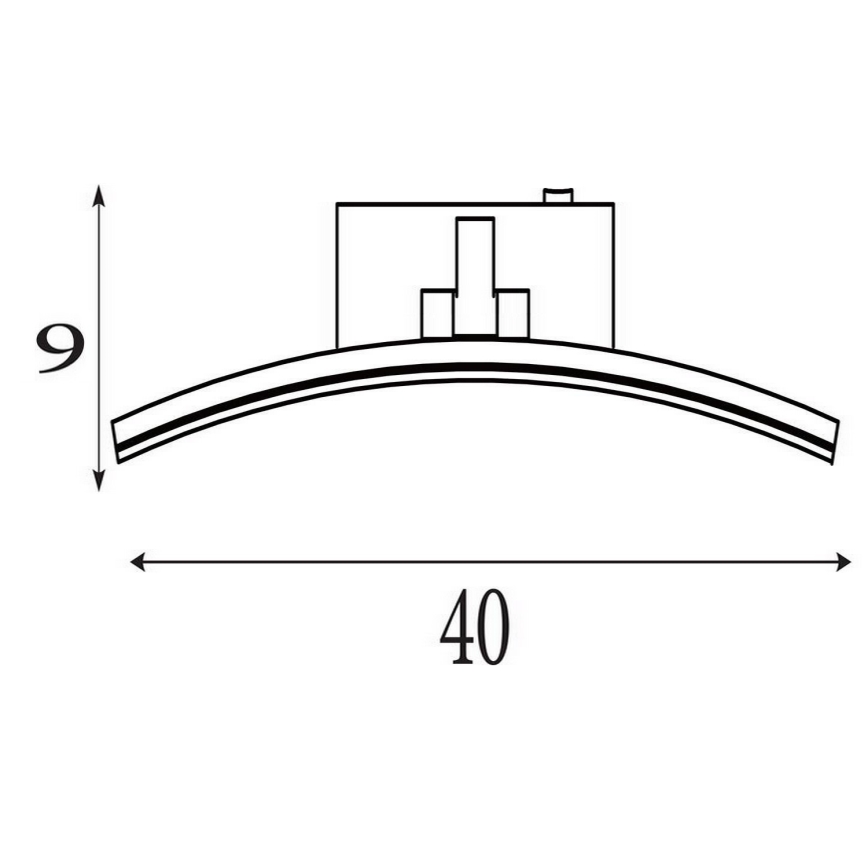 Searchlight - Lámpara para cuadros LED SANTORINI LED/8,2W/230V plateada