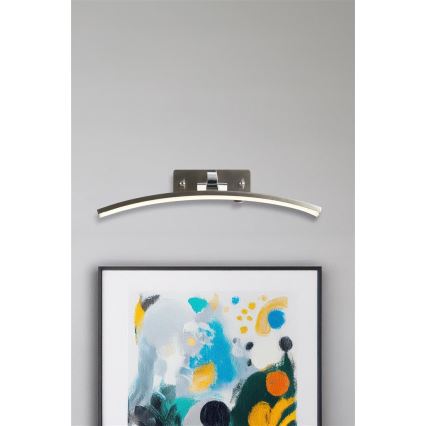 Searchlight - Aplique LED para cuadros SANTORINI LED/10,88W/230V plateado