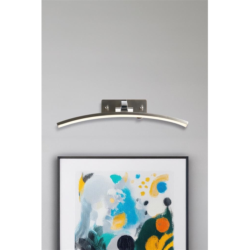 Searchlight - Aplique LED para cuadros SANTORINI LED/10,88W/230V plateado