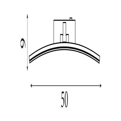 Searchlight - Lámpara para cuadros LED SANTORINI LED/10,88W/230V plata