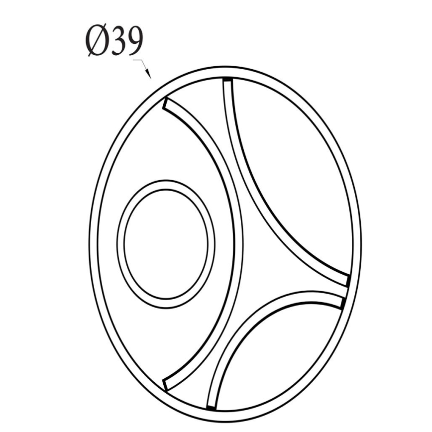 Searchlight - Luminaria de techo LED regulable ZENDISC LED/20W/230V 3000K diámetro 39 cm