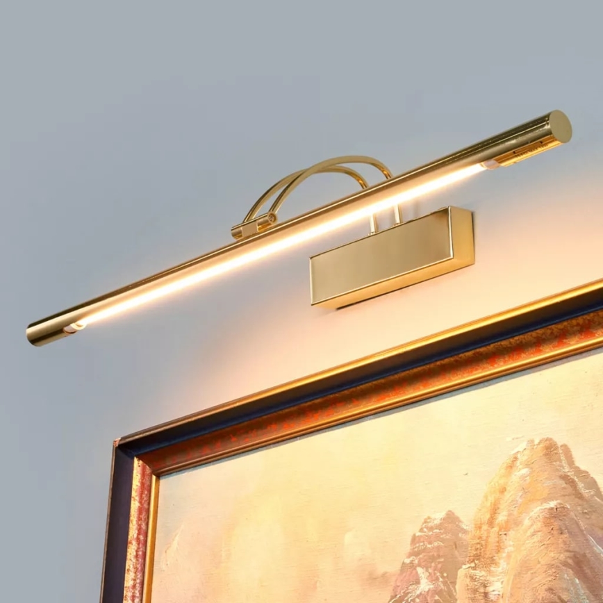 Searchlight - Lámpara LED de cuadro LED/14W/230V dorado