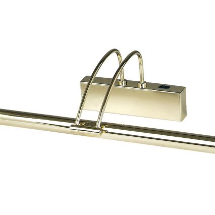 Searchlight - Lámpara LED de cuadro LED/14W/230V dorado