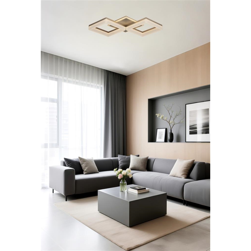 Searchlight - Lámpara de techo LED regulable FENCE LED/25W/230V