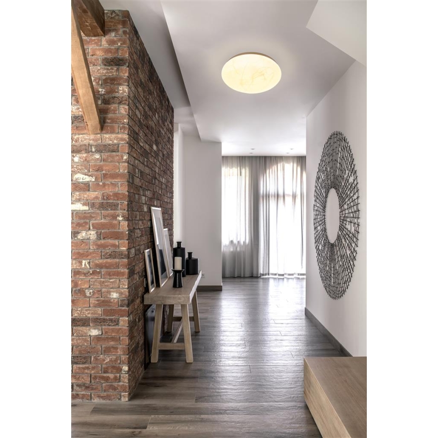 Searchlight - Lámpara de techo LED CLOUDS LED/16W/230V 2700/3200/4000K Ø 30 cm blanca