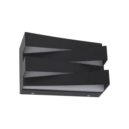 Searchlight - Aplique de pared LED SECTION LED/18W/230V negro