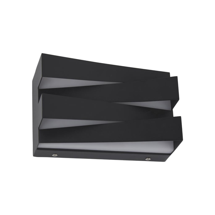 Searchlight - Aplique de pared LED SECTION LED/18W/230V negro