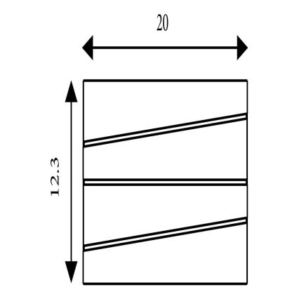 Searchlight - Aplique de pared LED SECTION LED/18W/230V negro