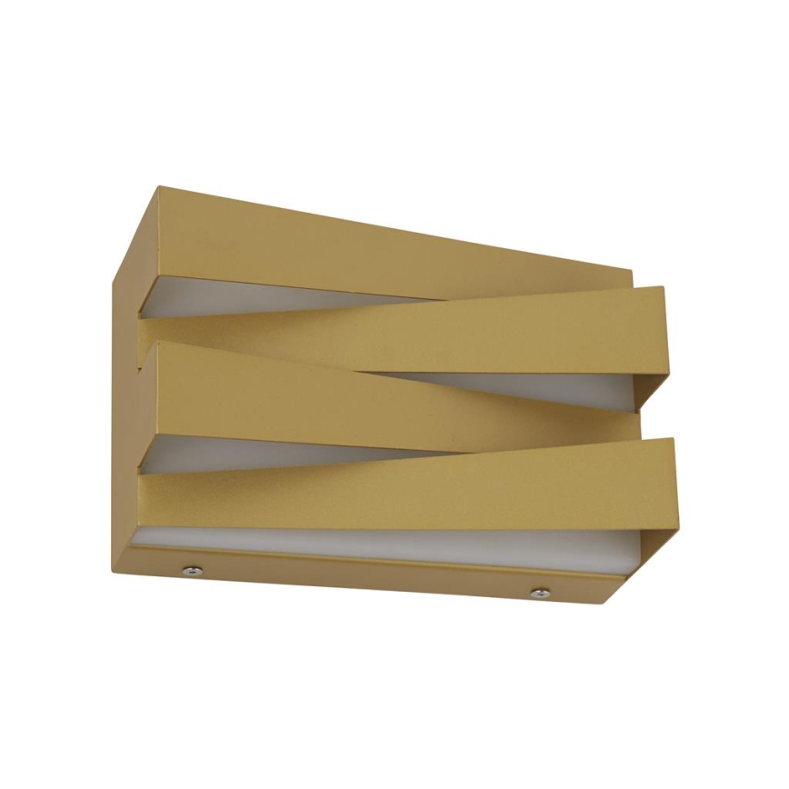 Searchlight - Aplique de pared LED SECTION LED/18W/230V dorado