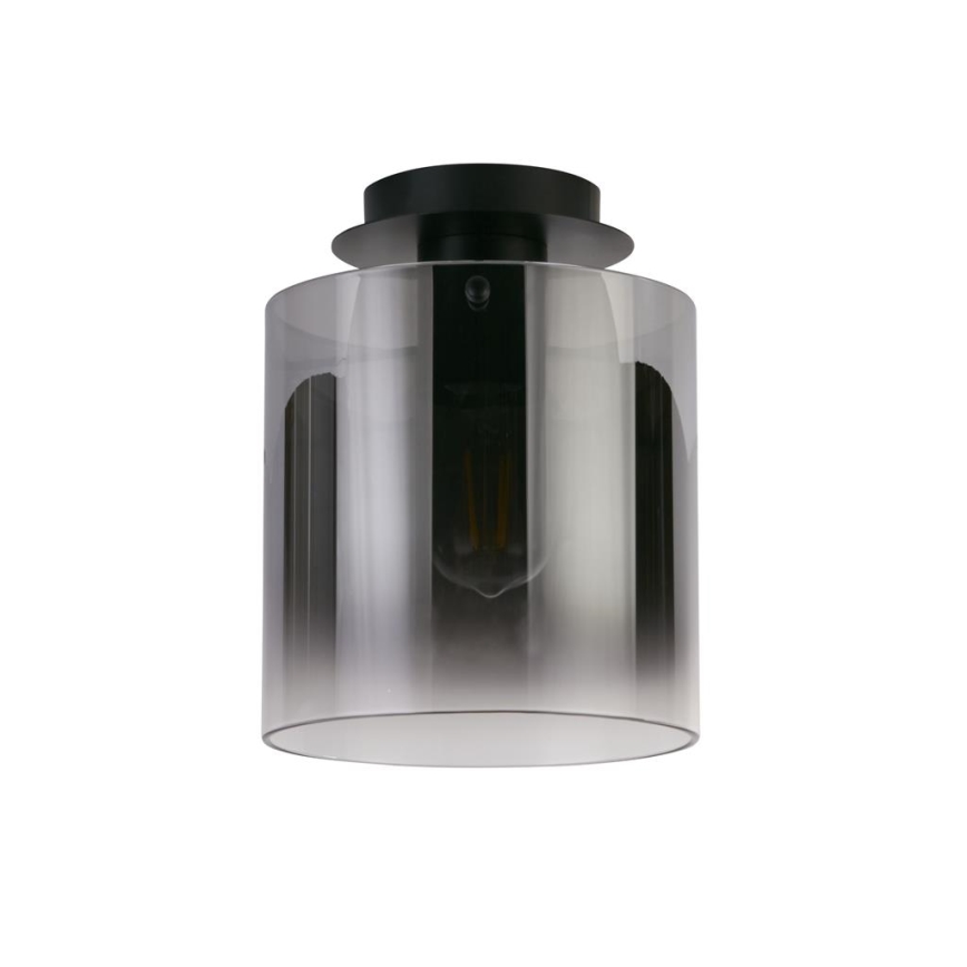 Searchlight - Lámpara de techo SWEDEN 1xE27/60W/230V Ø 22 cm negro/ahumado