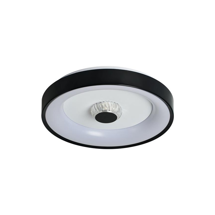 Searchlight - Lámpara de techo LED regulable POLKA LED/24W/230V + LED/6W Ø 38,5 cm negra